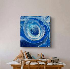 Quadro Fluid Art – Cromoterapia-Magia di Blu