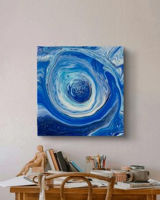 Quadro Fluid Art – Cromoterapia-Magia di Blu