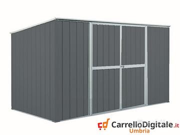 Casetta giardino in Acciaio 345x186 grigio scuro