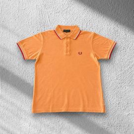 Fred Perry Polo Uomo Originale Arancione taglia S
