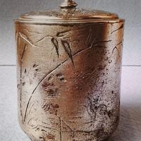 Antico barattolo porta thè orientale anni 30/40