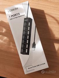 7 porta USB 2.0 High Speed Hub