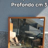 specchio in legno