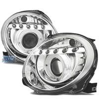 FARI FIAT 500 07-15 LUCE DIURNA OCCHI ANGEL FONDO 