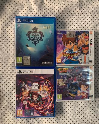 Videogiochi ps4/5 e 3ds