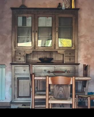VETRINA IN LEGNO GRANDE CLASSICA 