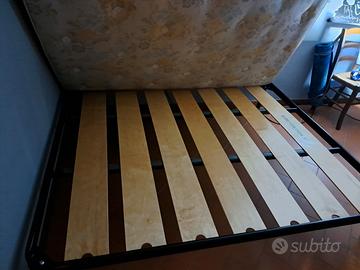 rete matrimoniale ortopedica e materasso emnflex