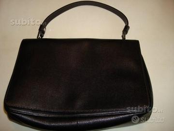 Borsa pelle nera saffiano P.A.R.O.S.H