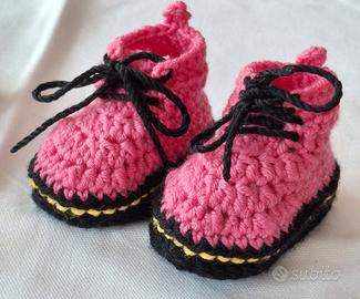 babuccie al uncinetto per neonato