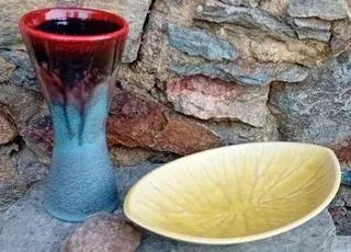 Dumler Breiden Diabolo vase & bowl 1283  '60