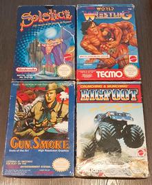 lotto nes Nintendo gun smoke 4 titoli