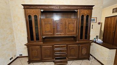 vetrina vintage in legno fine anni 60