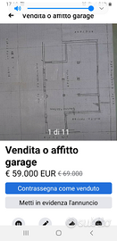 Garage per uso deposito 130 mq