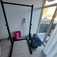 RACK HOME GYM+DISCHI PALESTRA +BILANCERI