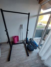 RACK HOME GYM+DISCHI PALESTRA +BILANCERI