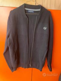 felpa Fred Perry in cotone nero