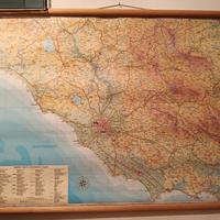 Cartina topografica del Lazio