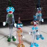 n. 4 Pagliacci Vetro Soffiato 