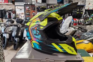 AIROH Casco Cross Wraaap - Cyber - Yellow - Motor'