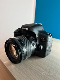 canon 750D + obbiettivo 15\18