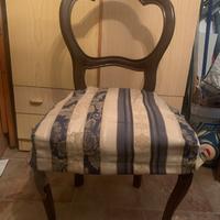 Sedia arte povera imbottite