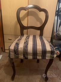 Sedia arte povera imbottite