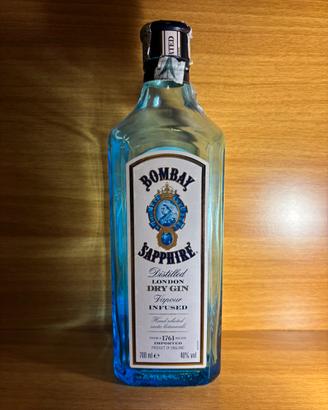 Bottiglia gin bombay sapphire 700ml vuota