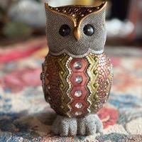 Statuetta gufo decorativa