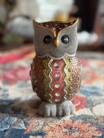Statuetta gufo decorativa