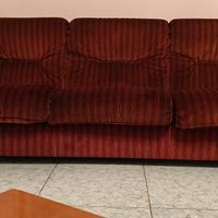 Divano letto in morbido velluto