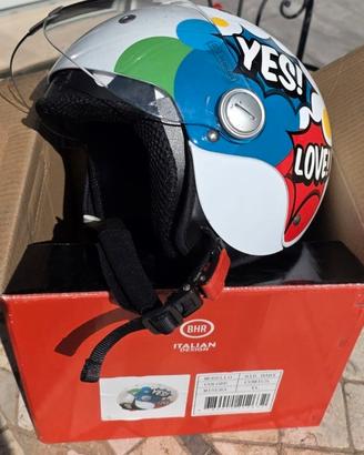 Casco demi jet scooter Junior BHR taglia YL