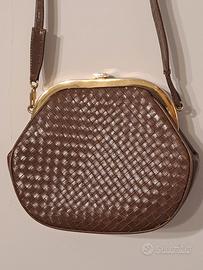 Borsetta vintage pelle intrecciata Diana Vicenza