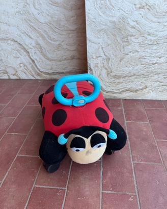 Peluches con rotelle a forma coccinella