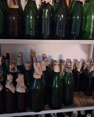 Lotto 100 bottiglie vetro vuoto x vino