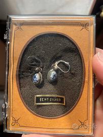 Orecchini in argento sterling 925 e ceramica