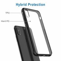 Custodia Trasparente e Nero per Apple iPhone X/XS