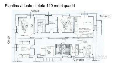 Studio a Bordighera 140 mq in centro