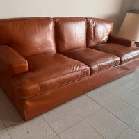 Divano in pelle a tre posti Art & Form