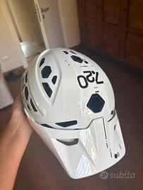 Casco 720 per biciclette bianco e nero 53-56 cm