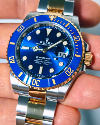 Rolex Sub acciaio e oro blu 41 126613LB like new 