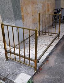 Letto singolo in ottone