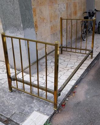 Letto singolo in ottone