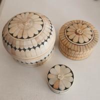 scatoline legno e ottone