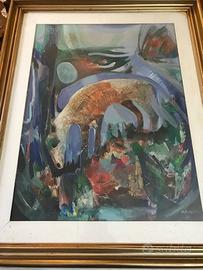 Premiato quadro olio su tela di M.F. Lugheri