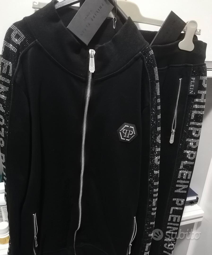 Tuta philipp plein con qr code tg xxl ma veste L Abbigliamento e