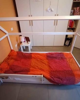Letto a casetta in legno 80x200 – stile Montessori
