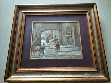 RENZO BIAGIOTTI  Quadro olio su tavolozza 