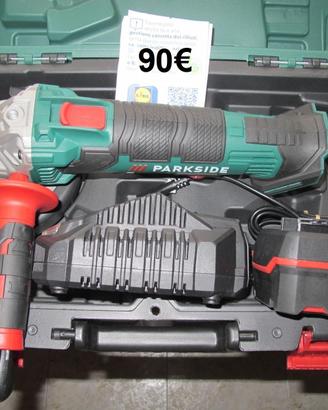 smerigliatrice parkside a batteria completa