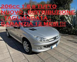 206 CABRIO DISTRIBUZIONE NUOVA GARANZIA TAGLIANDAT