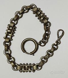 Catena orologio tasca antica decorata